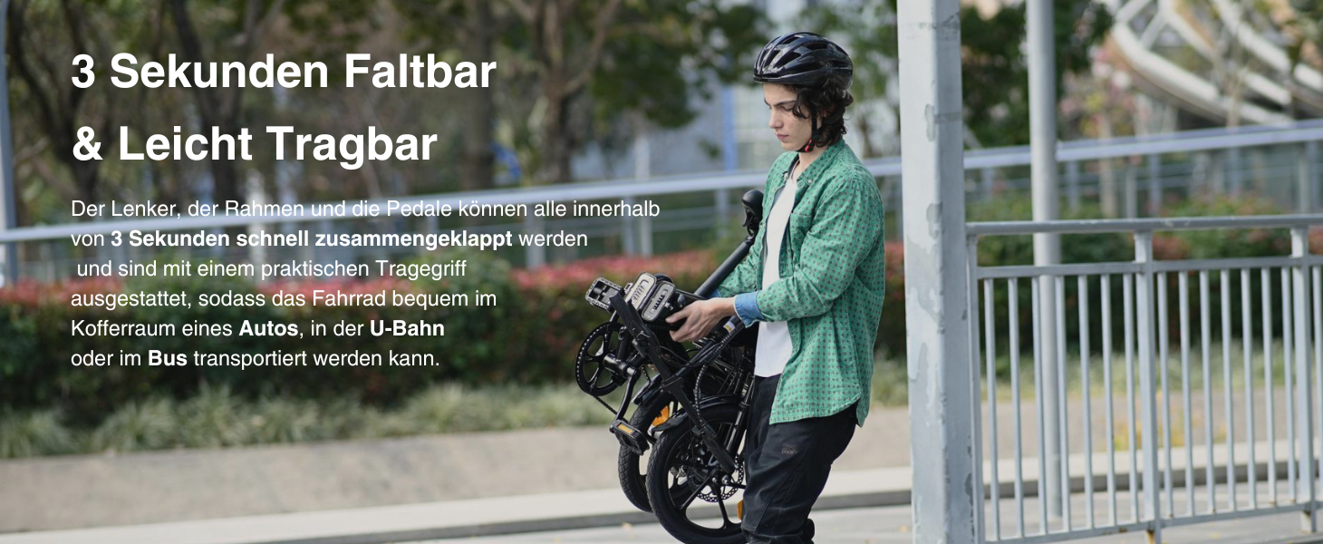 E-Bike mit Vorderradfederung