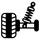 Teleskop-Federbein der Vorderachse