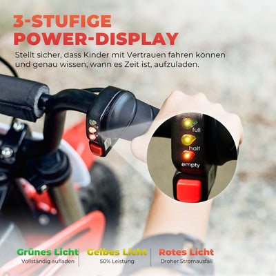 iSinwheel A12 Elektro Motorrad für Kinder von 3–12 Jahren