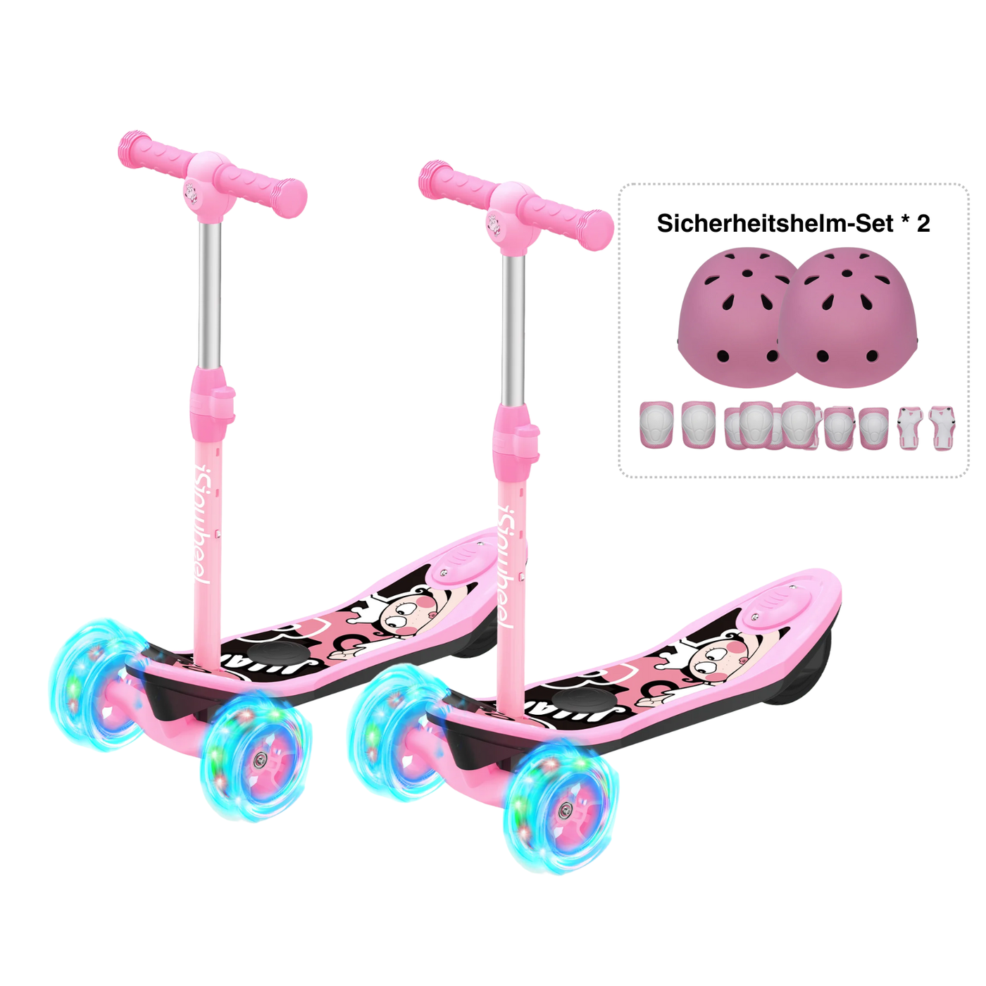 MiniSpider 2-in-1 Elektrischer Dreirad-Kinderscooter und Skateboard für Kinder ab 3 Jahre (Höhenverstellbare)