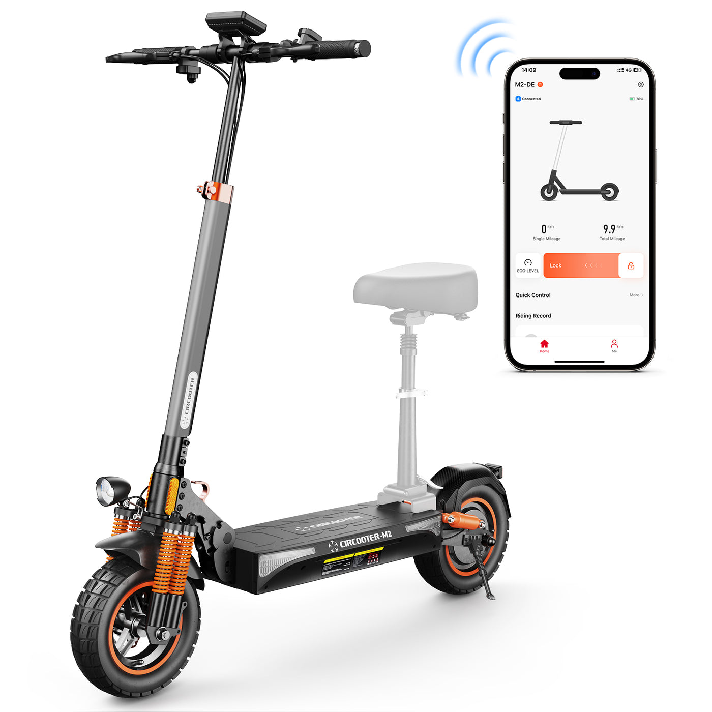 M2 All-Terrain Off-Road E-Scooter Mit Straßenzulassung 1000W Motor (ABE,eKFV)