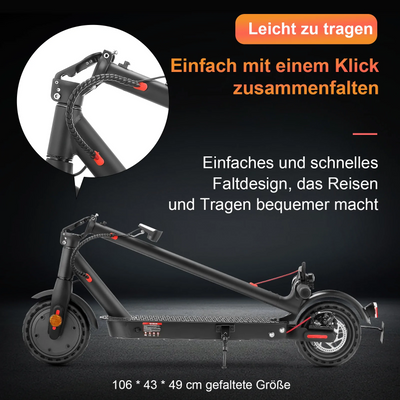 Faltbarer e9pro e Scooter mit Straßenzulassung