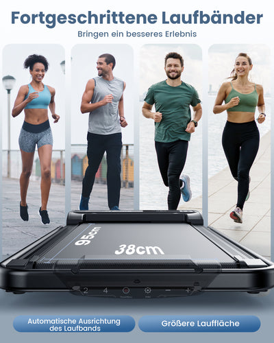 JT51 Faltbares Laufband mit Dual-Control und Griffstange