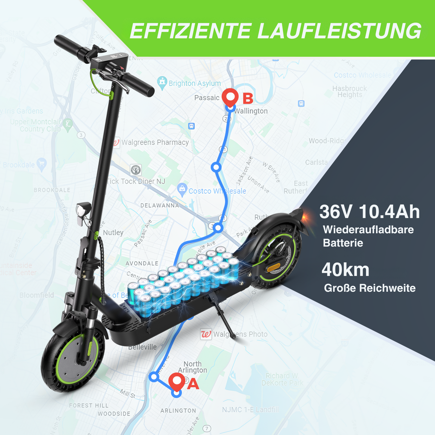 isinwheel S9MAX E-Scooter Mit Straßenzulassung