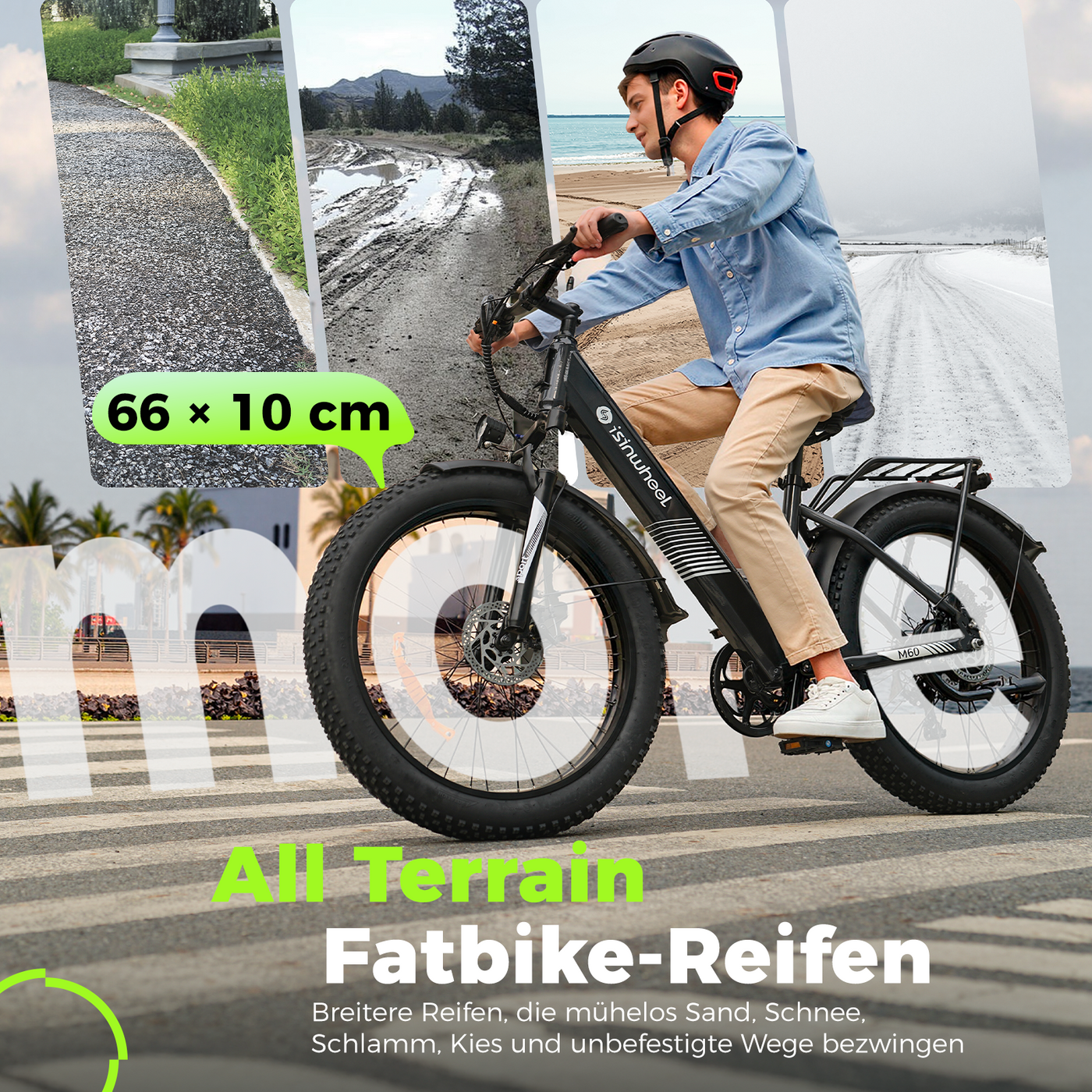 isinwheel M60 750W All-Terrain-E-Bike