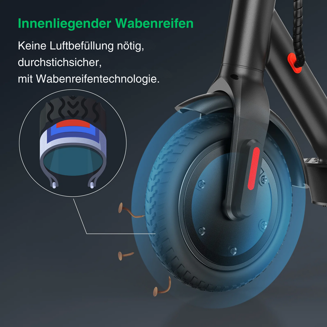 zamelux green e9 schutzblech wechseln E9 Klassisch E-Scooter für Erwachsene 30 km Akkulaufzeit, Traglast 120 kg