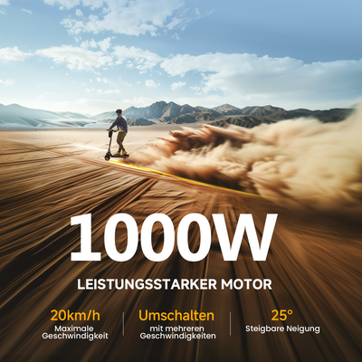 M2 All-Terrain Off-Road E-Scooter Mit Straßenzulassung 1000W Motor (ABE,eKFV)