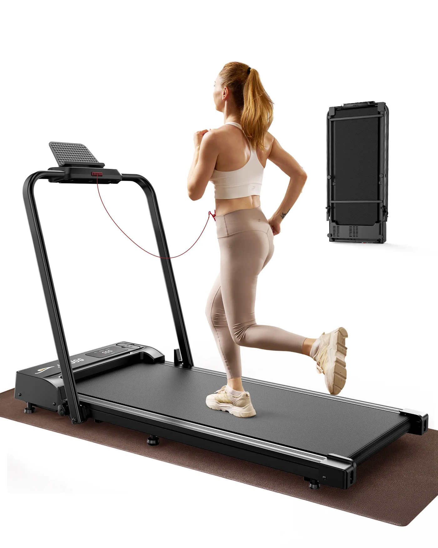 JT51 Faltbares Laufband mit Dual-Control und Griffstange