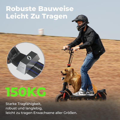 isinwheel GT2 1200W Offroad E-Scooter mit 11-Zoll Geländereifen