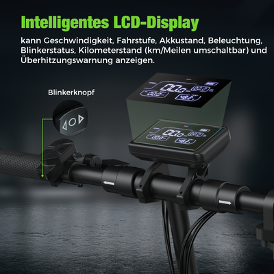 isinwheel T4 Offroad-E-Scooter Mit Straßenzulassung 1000W Motor 70KM Reichweite (ABE,eKFV)