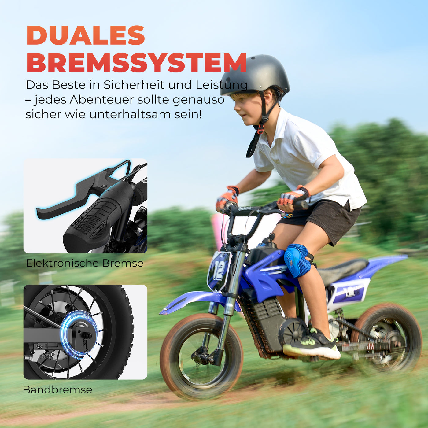 iSinwheel A12 Elektro Motorrad für Kinder von 3–12 Jahren