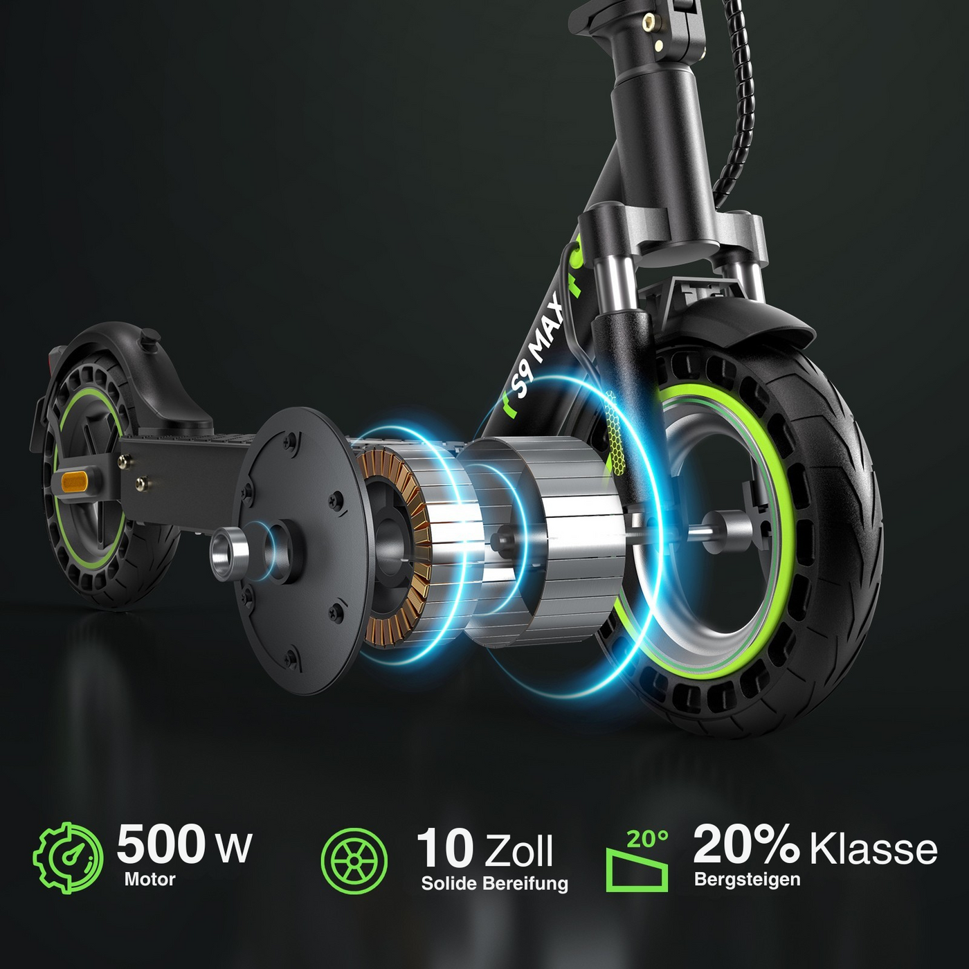 isinwheel S9MAX E-Scooter Mit Straßenzulassung
