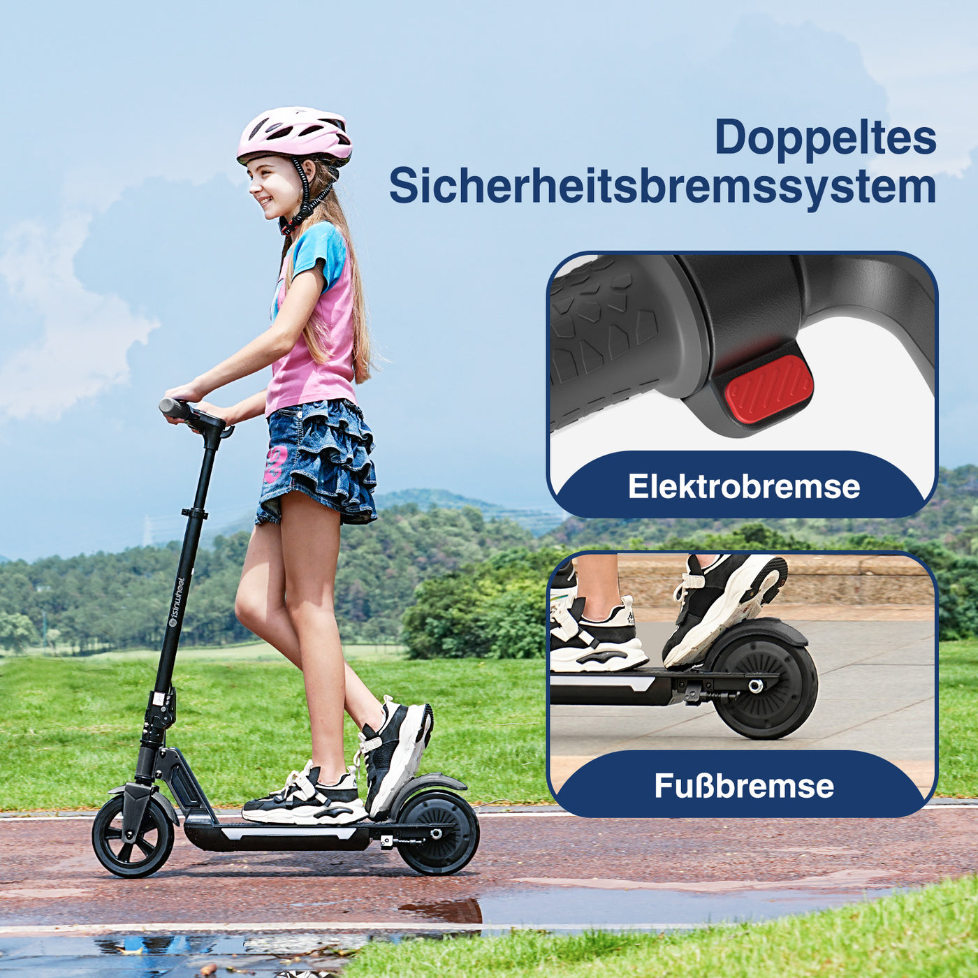 S4/S7 Kinderroller mit leuchtenden Rädern