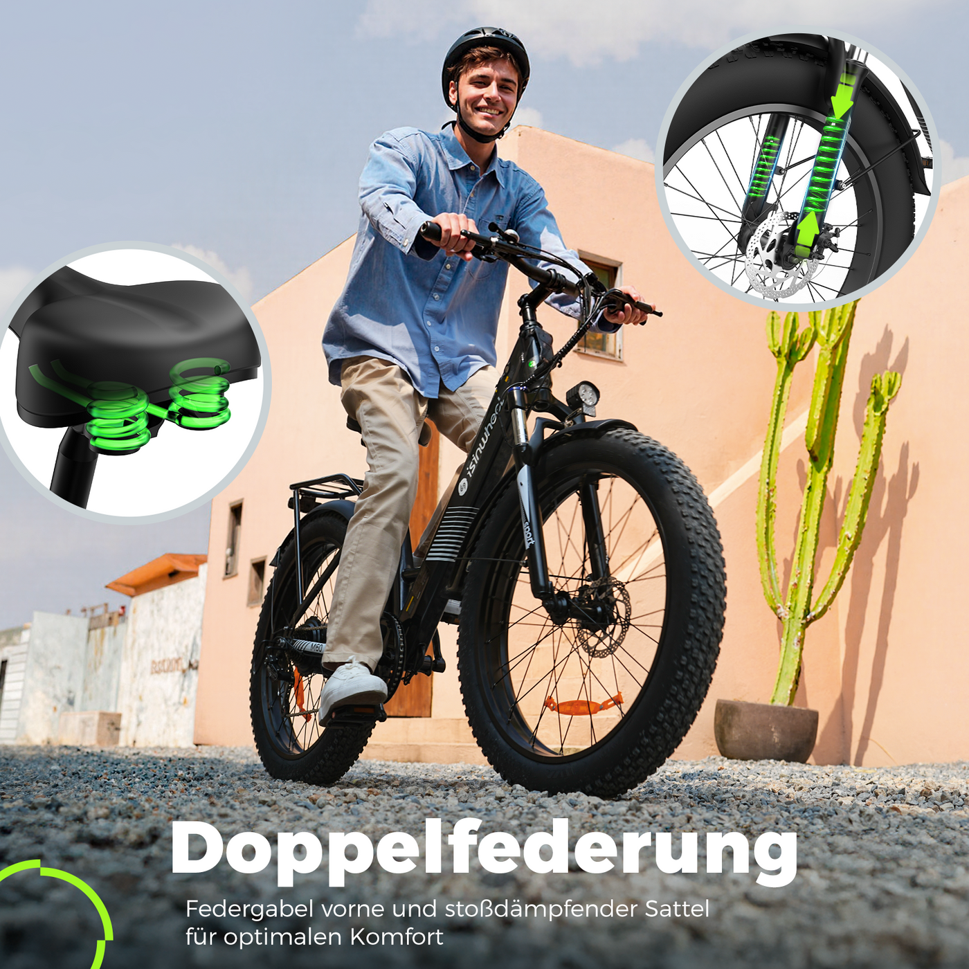 isinwheel M60 750W All-Terrain-E-Bike