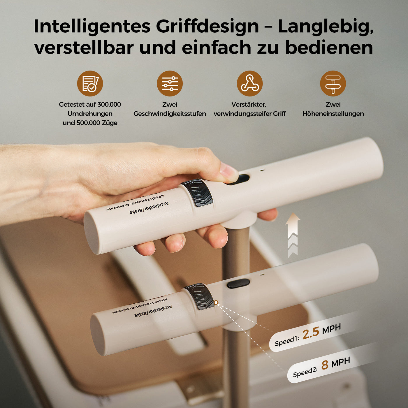 isinwheel 20-Zoll Elektro-Trolley, flugzeugtauglich für die Kabine