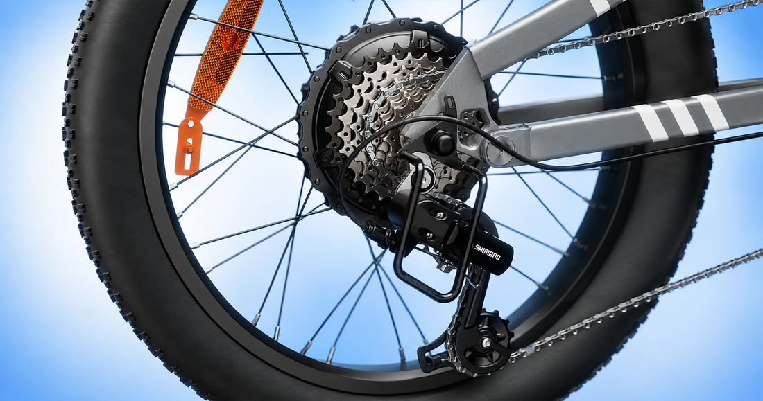 SHIMANO 7 versnellingen op de isinwheel EB8