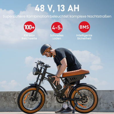 R6 20 Zoll All-Terrain Elektrofahrrad mit Fetten Reifen