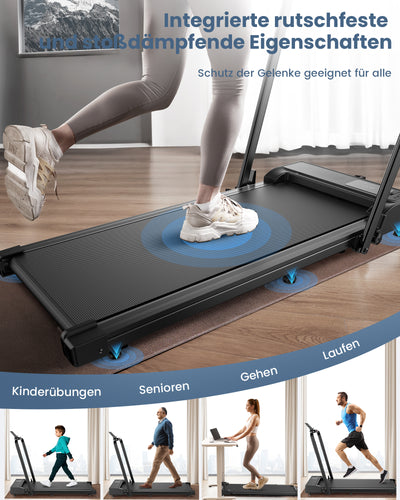 JT51 Faltbares Laufband mit Dual-Control und Griffstange