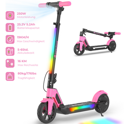 isinwheel S7/MiniSpider Elektroroller für Kinder und Jugendliche (Höhenverstellbar)