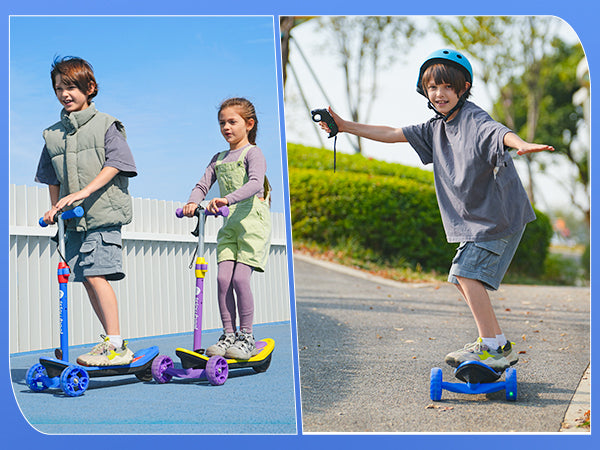 isinwheel MiniSpider 2-in-1 Elektroroller für 3+ Jahre Kinder