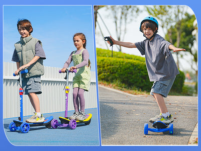 isinwheel MiniSpider 2-in-1 Elektroroller für 3+ Jahre Kinder