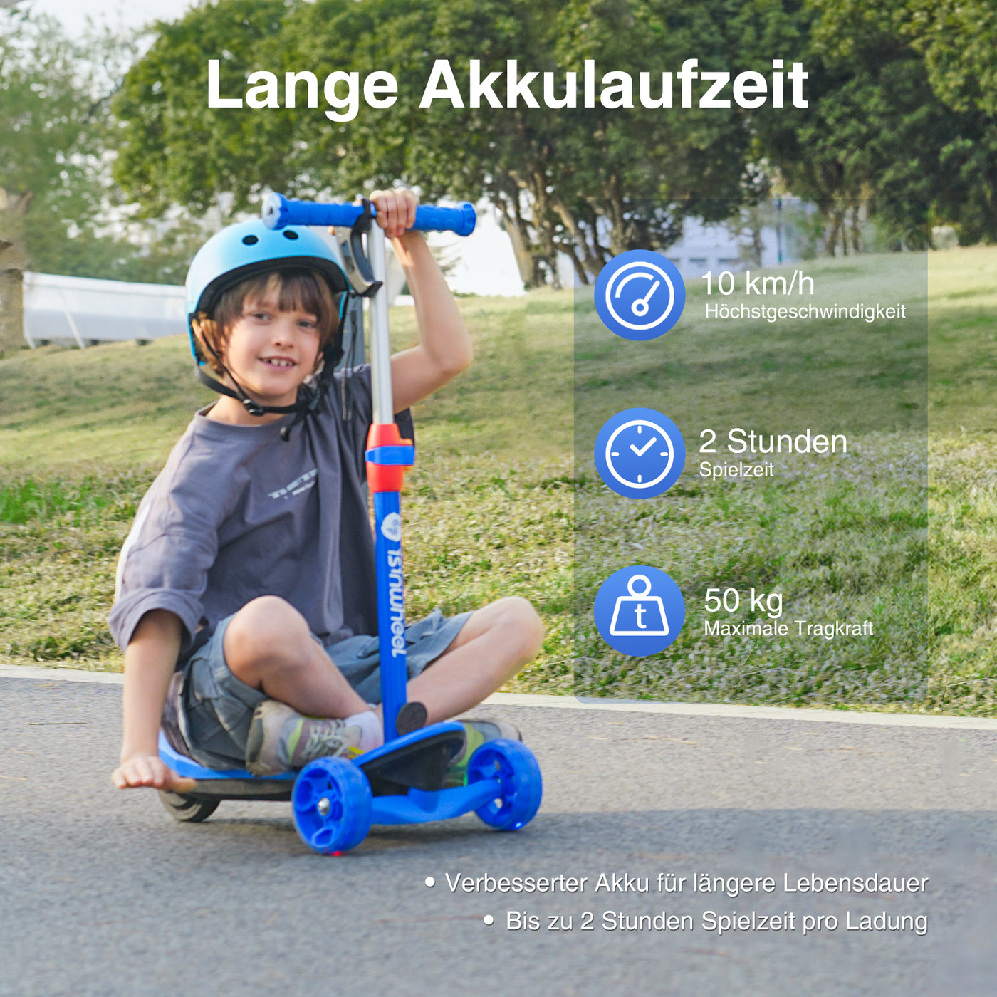 isinwheel MiniSpider 2-in-1 Elektroroller für 3+ Jahre Kinder