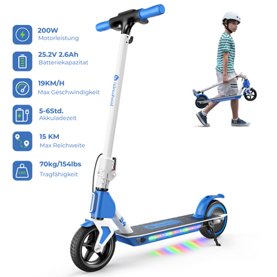 isinwheel MiniSpider 2-in-1 Elektro-Scooter und Skateboard für Kinder