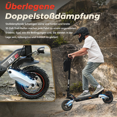 R3 Offroad-E-Scooter Mit Straßenzulassung 1200W Motor 100KM Reichweite