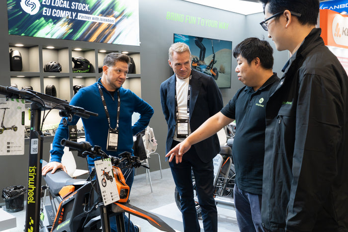 isinwheel team speaking with visitors at IFA Berlin 2026
