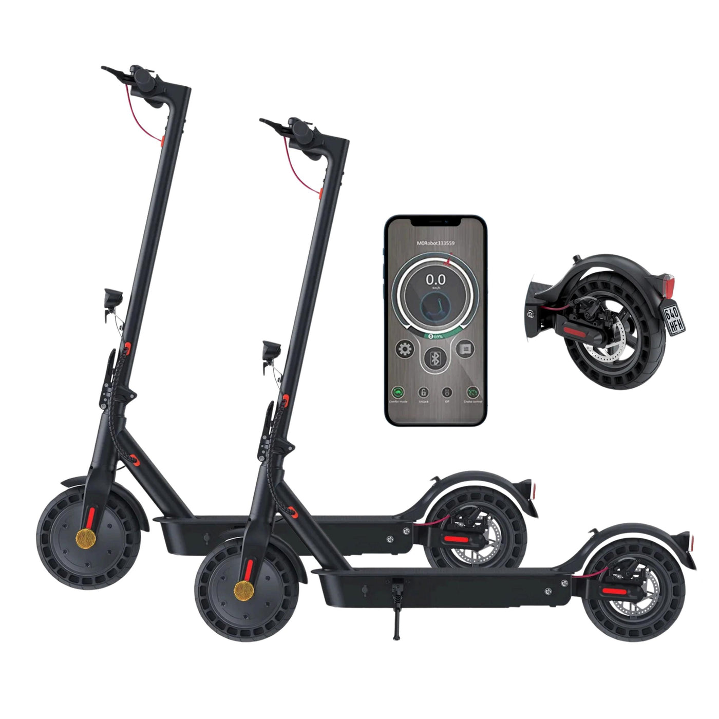 E Scooter Mit Federung Mit Straßenzulassung E9Max E-Scooter Mit Federung 40km Reichweite | isinwheel