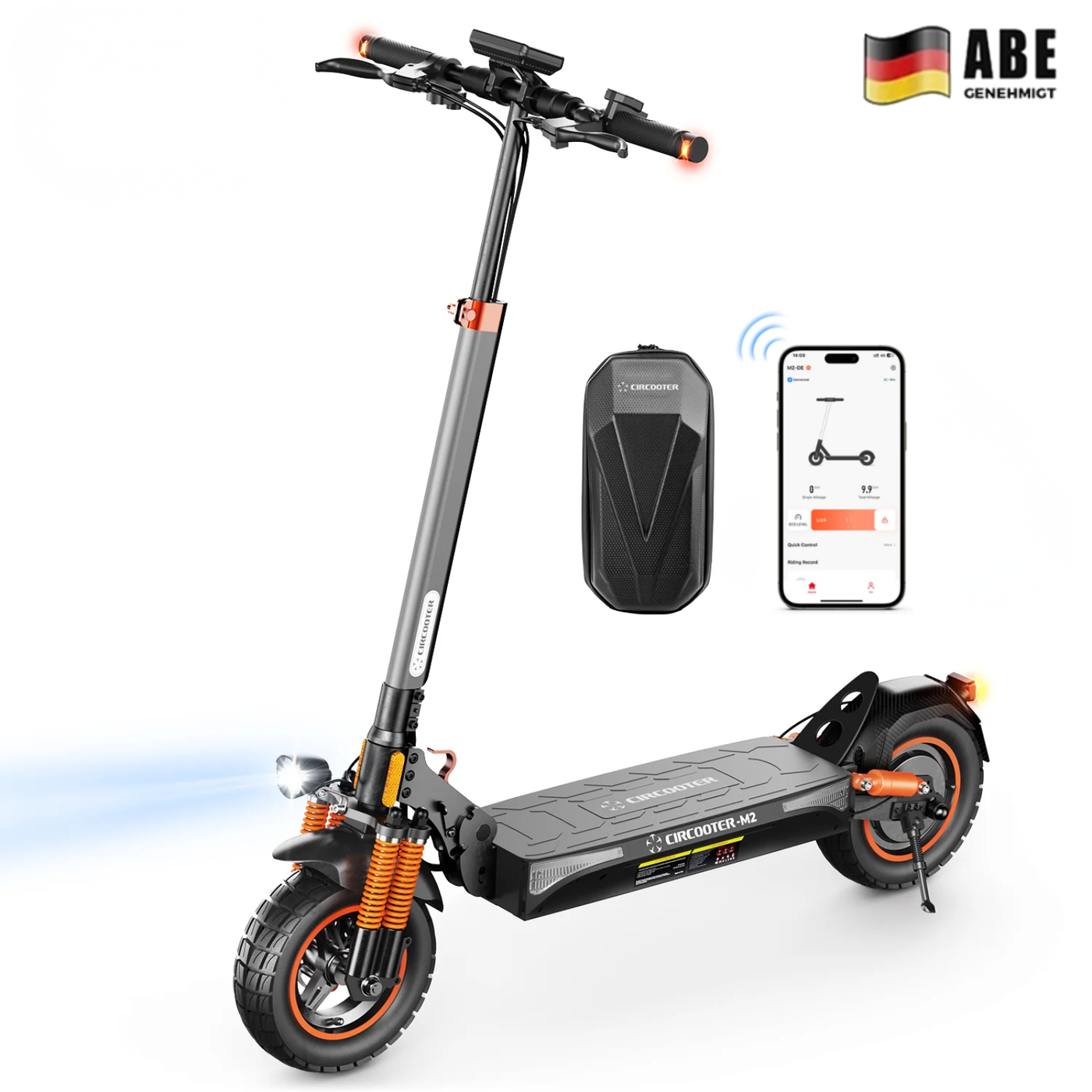 M2 Offroad E-Scooter Mit Straßenzulassung 1000W Motor (ABE,eKFV)