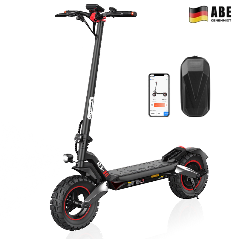 R3 Offroad 100KM All-Road E-Scooter Mit Straßenzulassung (ABE,eKFV) €608,99 €899,99 1174 reviews Motorleistung 500W CE-