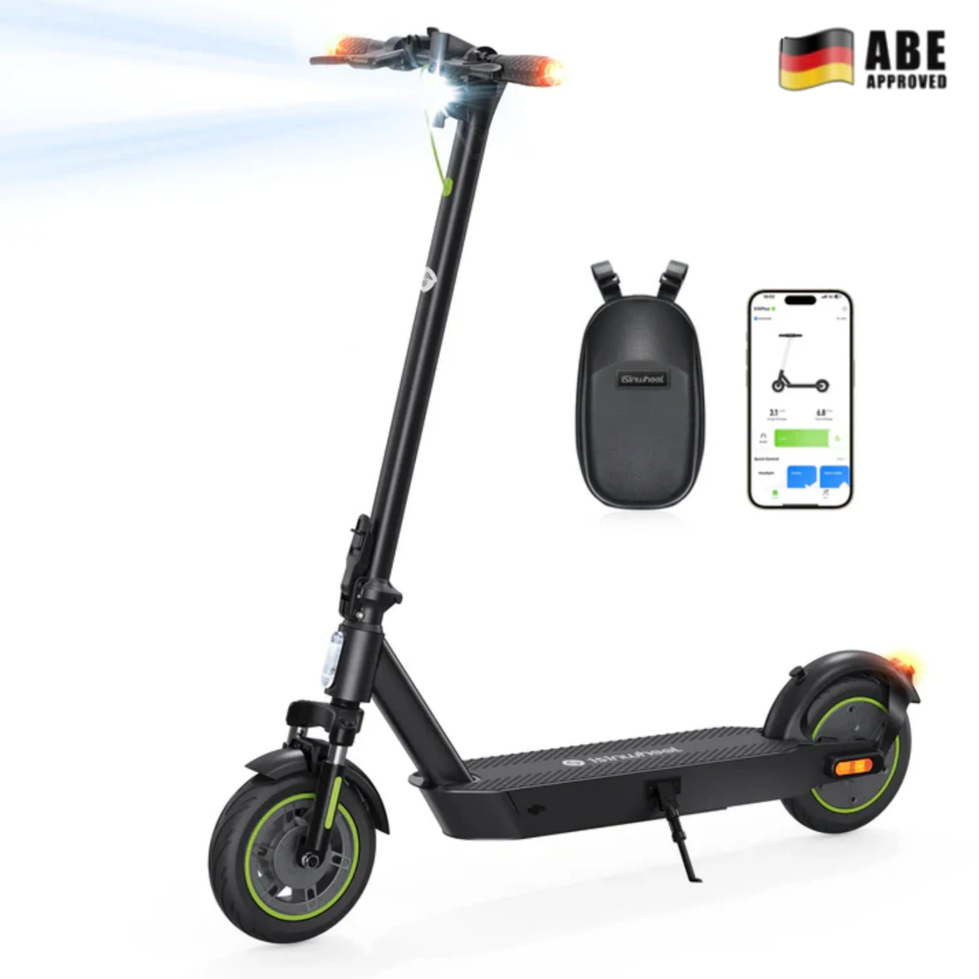 S10Plus E-Scooter Mit Straßenzulassung 800W Motor 60KM Reichweite (ABE,eKFV)