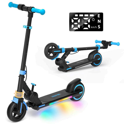 isinwheel S6PRO Elektroroller für Kinder mit Licht und Display 3 Gänge 16 km/h 15 km Reichweite