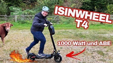 ISINWHEEL T4 Escooter mit ABE und Blinkern Offroad Scooter Test Review