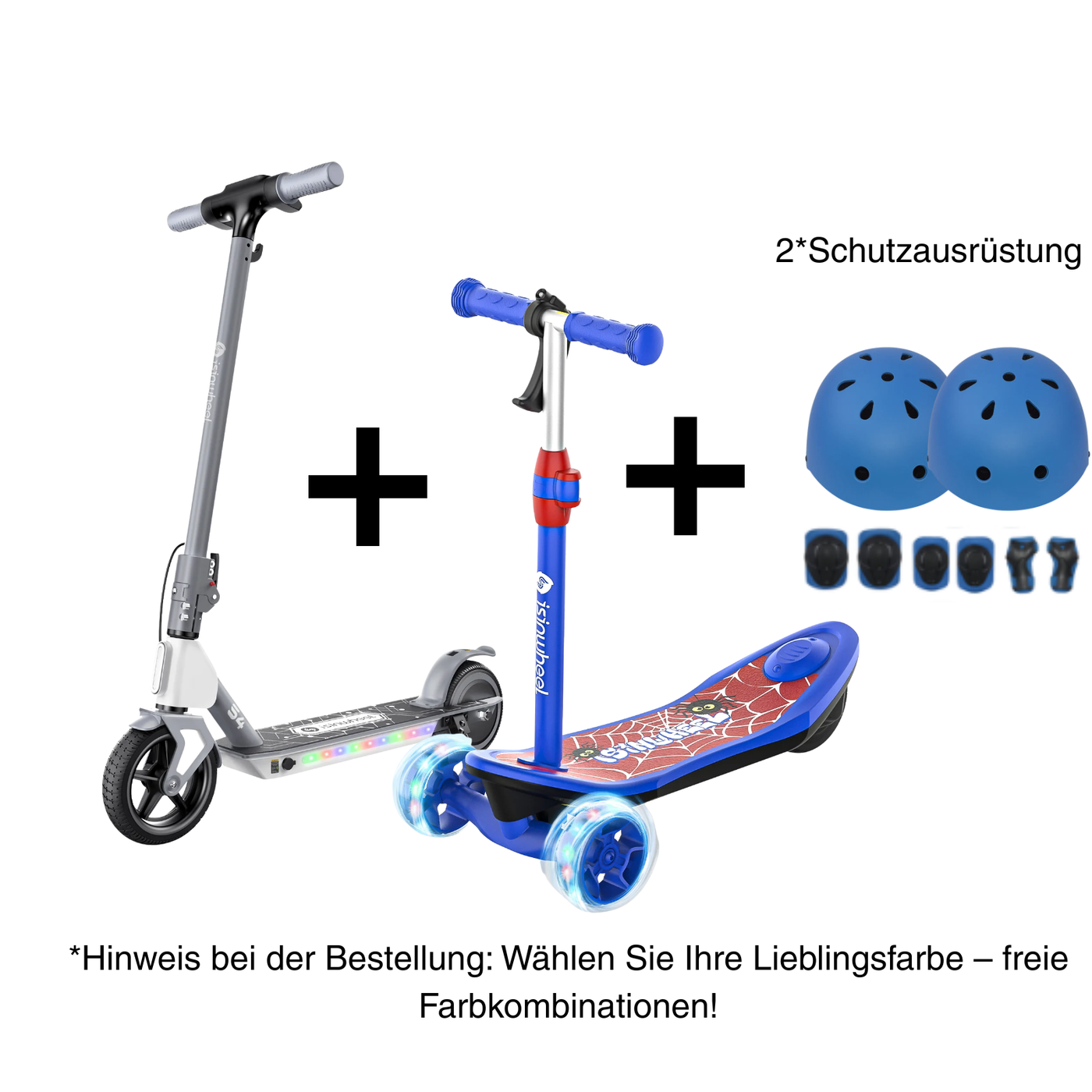 S4/S7 Kinderroller mit leuchtenden Rädern