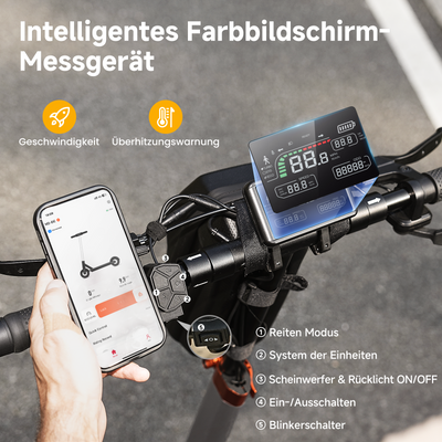 M2 All-Terrain Off-Road E-Scooter Mit Straßenzulassung 1000W Motor (ABE,eKFV)