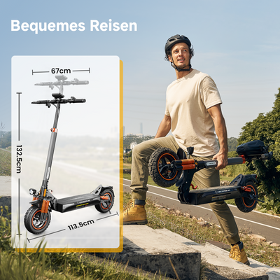 M2 All-Terrain Off-Road E-Scooter Mit Straßenzulassung 1000W Motor (ABE,eKFV)