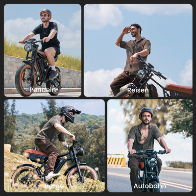 R6 20 Zoll All-Terrain Elektrofahrrad mit Fetten Reifen