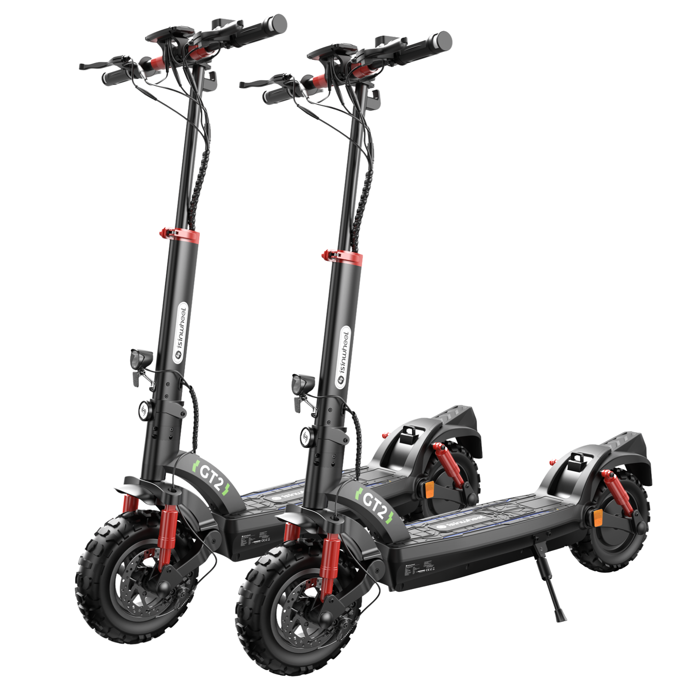 isinwheel GT2 1200W Offroad E-Scooter mit 11-Zoll Geländereifen