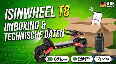 isinwheel T8 Unboxing & Technische Daten - Budget Scooter für unter 650€