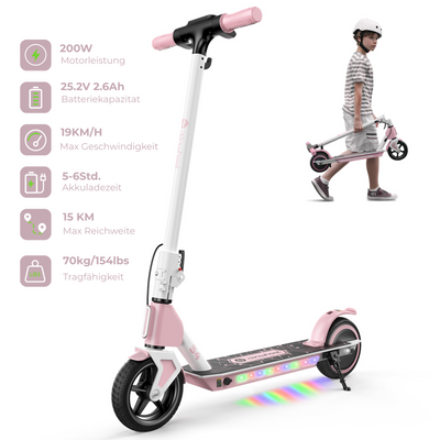 isinwheel MiniSpider 2-in-1 Elektro-Scooter und Skateboard für Kinder