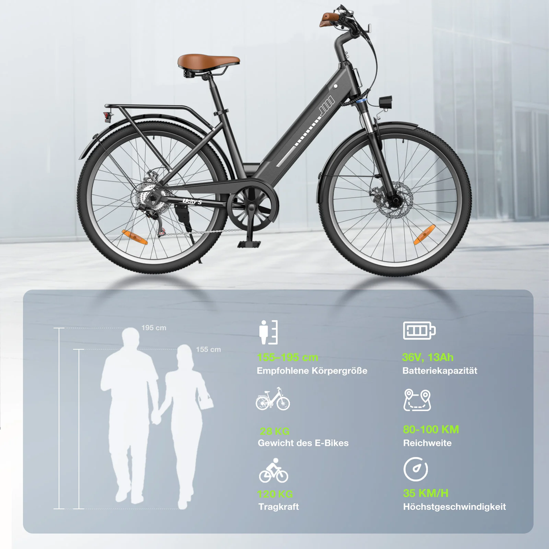e fahrrad 100 km h isinwheel UCityS Pendler E-Bike 55 Meilen