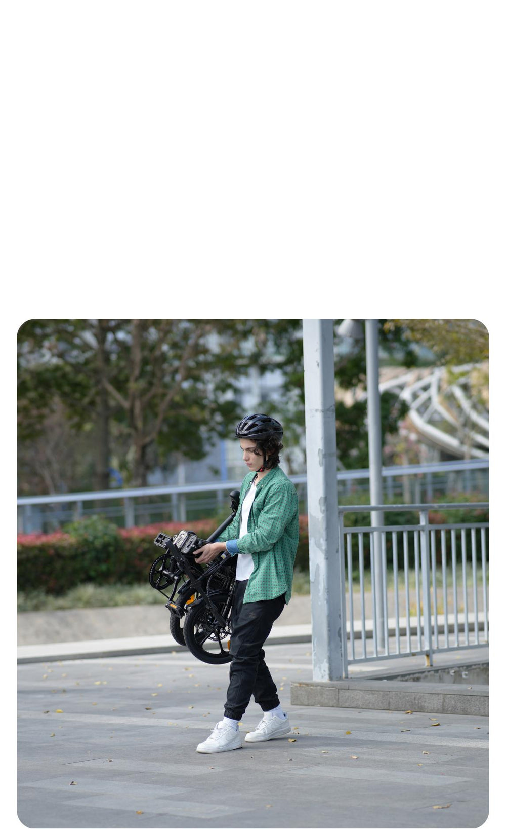 E-Bike mit Vorderradfederung