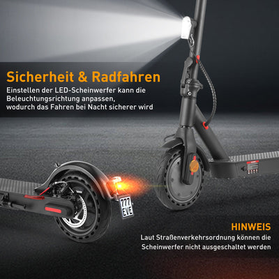 e9pro E Scooter mit Rücklicht