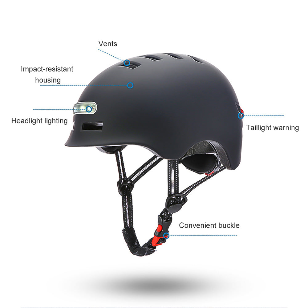Fahrradhelm mit LED-Licht Verschiedene Farben