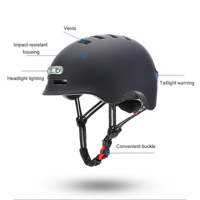 Fahrradhelm mit LED-Licht Verschiedene Farben