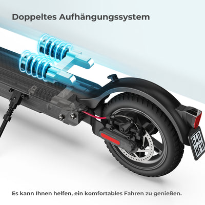 Elektro Scooter Stoßdämpfung