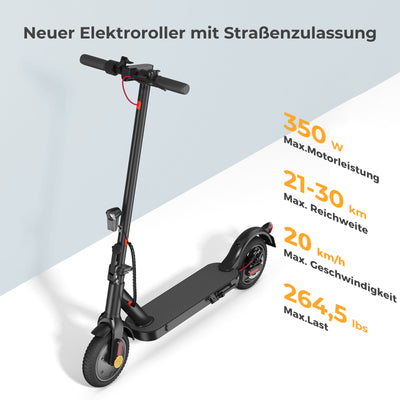 E-Scooter Mit Straßenzulassung Doppelfederung (ABE,eKFV)